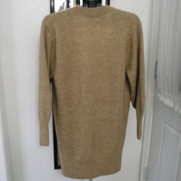 H&M open front long Tan Cardigan Women's size US XSMALL - Picture 3 of 11
